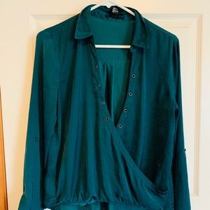 Green blouse
